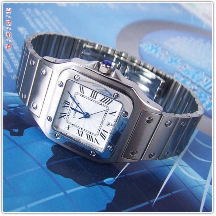 Stainless Steel Santos Quartz Watch 31mm